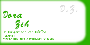 dora zih business card